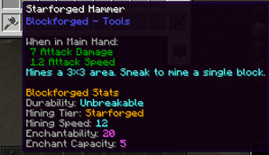 Starforged Hammer