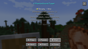 Music player interface with track list v1.0.0