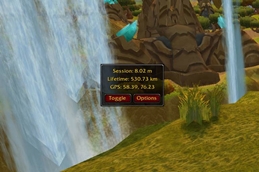 Feet of Azeroth: Coordinates & Pedometer