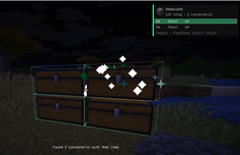 Container Search & Result HUD