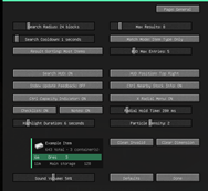 Configurable Search & HUD Settings
