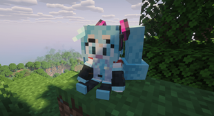Hatsune Miku sitting