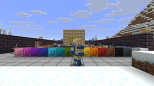 **Dyed cloth** — Northern set in luminite, cloth dyed blue.