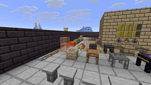 **Utility blocks** — Pipes, Calderite tank and spigot, siphon, lockboxes, trash can, pedestal, brazier.