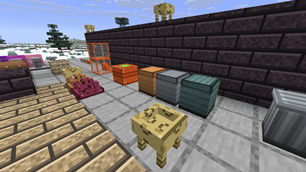 **Lockboxes** — Bronze, steel and adamant: 54, 84 and 108 slots. Right-click a chest to upgrade it in place.