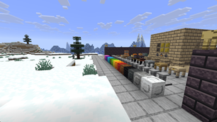 **Phase plates** — Comes in all sixteen colours. Stand on one, jump to teleport up, sneak to drop down.