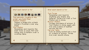 **Primer: the benches** — The tutorial book shows the items as it guides you