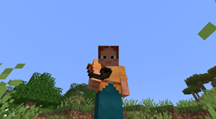 Player holding a unstuffed smoking pipe