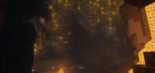 Lush cave