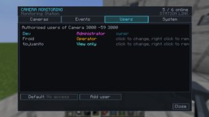 Users settings! 3 categories