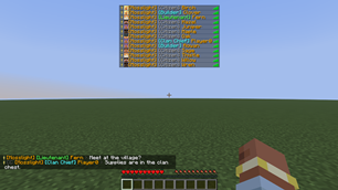 Chat and player list