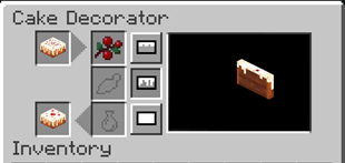 Cake Decorator Menu