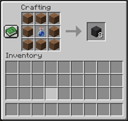 Crafting recipe (shapeless) for mud, from Matcha Flavoured.png
