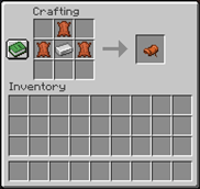 Crafting recipe (shaped) for saddle, backport from Minecraft: Java Edition 1.21.6.png