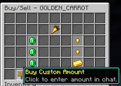 Custom Amount Buy