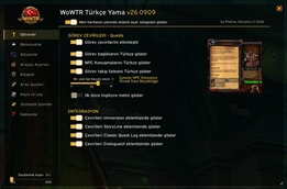 WoWTR Ayarlar