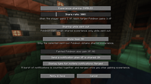 All config options for the mod.