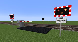 Half Barrier Level Crossing Down
