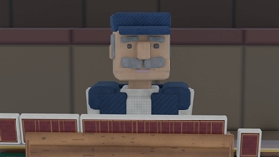 An Okey uncle across the table, watching you throw