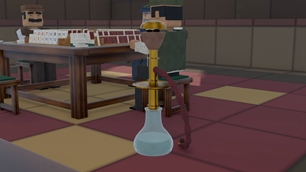 The nargile - place it, right-click, it bubbles and smokes