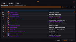 Item, enchant and gem selection with EP values and sources