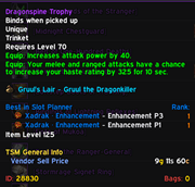 Tooltip - BiS Lists an item is on