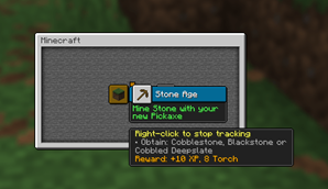 Advancement UI updates to track "quests"