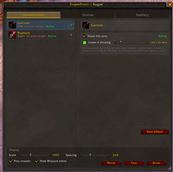Assasination Rogue configuration panel