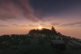 "dramatic skies" resource pack by thebaum64 <3