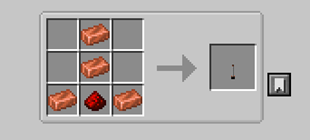 Crafting the antenna (+15 blocks)