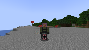 Front view of the flying armor