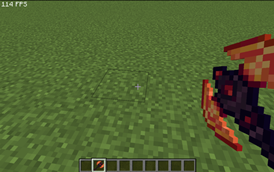 Axe with Flamefrags Weapon Overlay