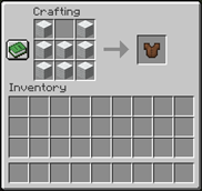 Crafting recipes (shaped) for full leather armour set, forwardport from Minecraft: Java Edition 1.0.8.png