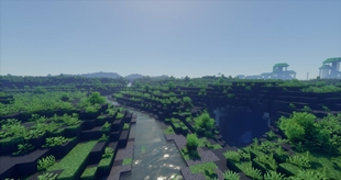 Volcanic Plains Biome with Reflowing Streams