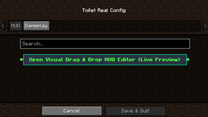Toiletreal config HUD