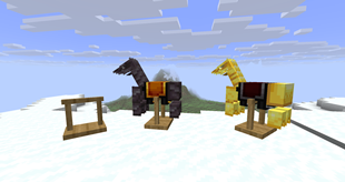 Horse Armor Stand in use