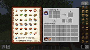 Book's docked page in farmer's cooking pot