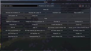Main Keybind Screen