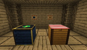 The Admin Market (left) and Market Stall (right): easy to spot, hard to confuse