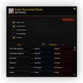 Settings - /lae