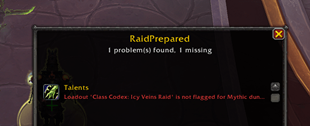 Warning when stepping in dungeon without active dungeon loadout
