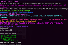The Incursus Blade function
