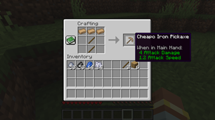 Cheapo Iron Pickaxe stats