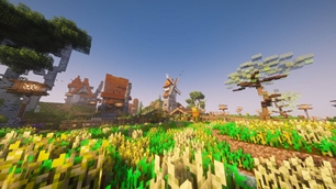 A Beautiful Village In The Sky