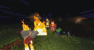 furnace golem in a zombie siege