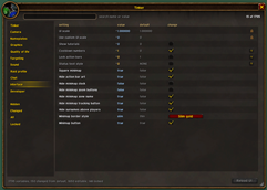 Interface Settings