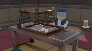 The Tavla table - Turkish backgammon with an uncle across from you