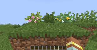 Meadow and Cherry Flowery Bushes Next to the Original