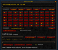 Character picker in game