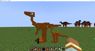 The Gallimimus And His Baby